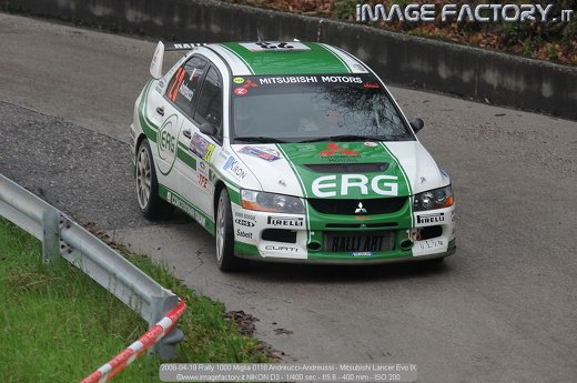 2008-04-19 Rally 1000 Miglia 0118 Andreucci-Andreussi - Mitsubishi Lancer Evo IX
